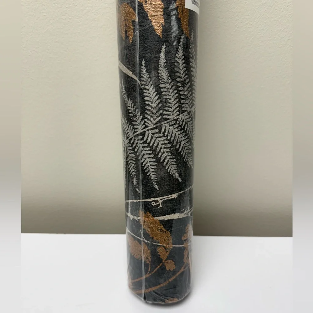 New! 1 Roll Organics Black and Copper Botanical Wallpaper by Superfresco Easy
